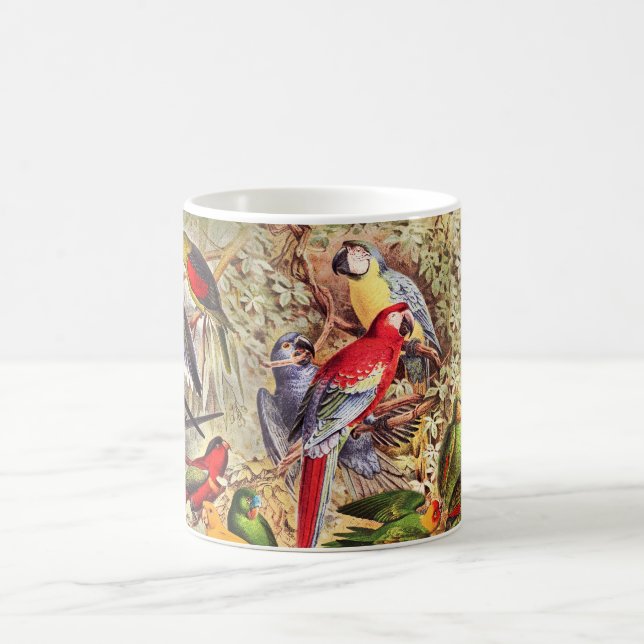 Mug Beaux Parrots Tropicaux Colorés (Centre)