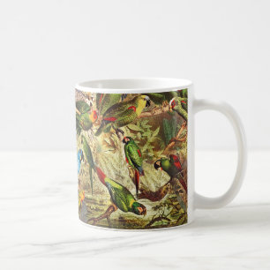 Mug Beaux Parrots verts colorés