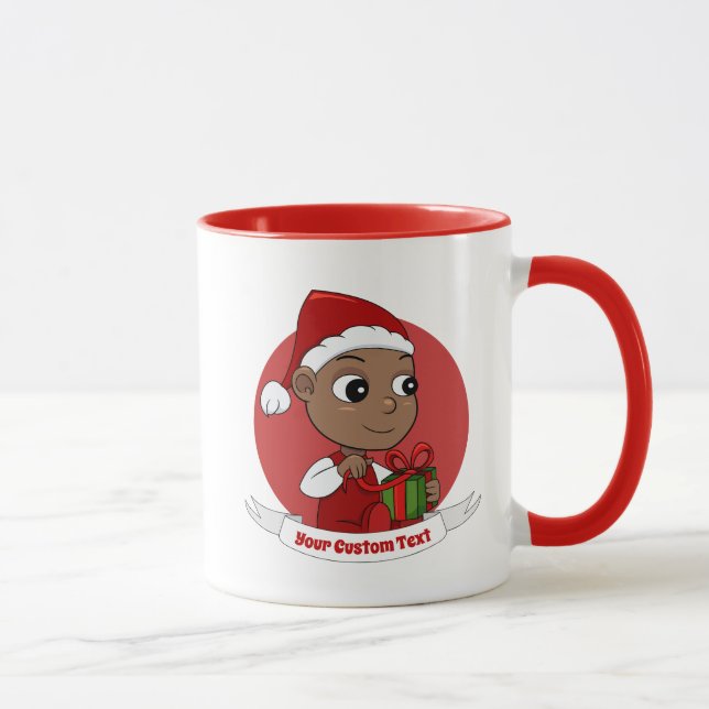 Mug Bébé afro-américain mignon avec chapeau de Père No (Droite)