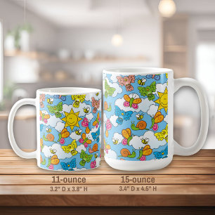 Mug Bébé Animaux Arrière - plan
