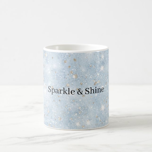 Mug Bébé Bleu Faux Paillettes   (Centre)