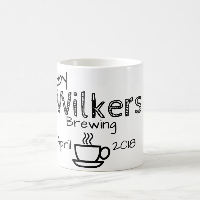 Mug bébé brassant s'attendant à la grossesse (Centre)