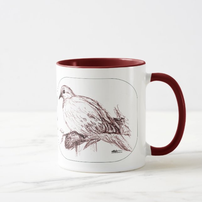 Mug Bébé de deuil de colombe (Droite)