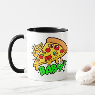 Mug Bébé de tranche | Amusant Pizza Pop Culture Design