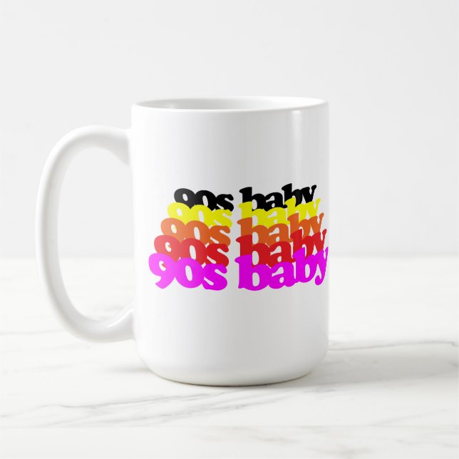 Mug bébé des années 90 anniversaire 1990 années 90 Mil (Gauche)