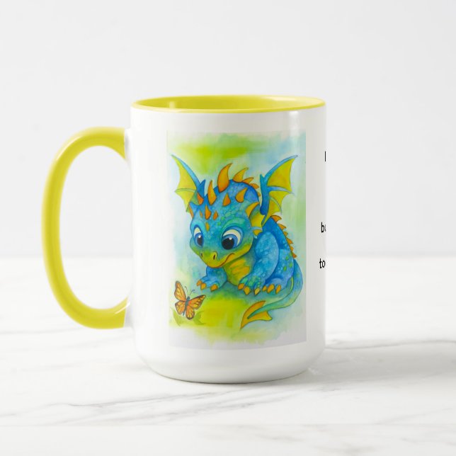 Mug Bébé Dragon Curieux (Gauche)