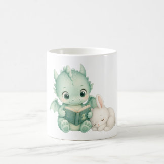 Mug Bébé dragon de livre d'histoires mignon lapin lisa