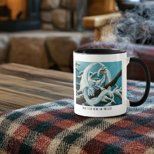 Mug Bébé Dragon d'hiver blanc