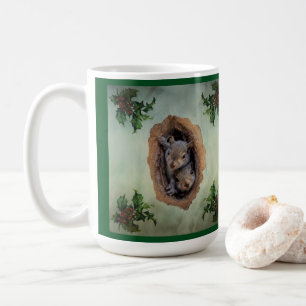 Mug Bébé écureuils gris Noël