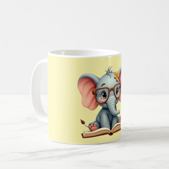 Mug Bébé éléphant sage (Devant gauche)