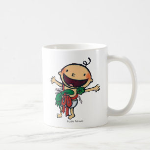 Mug Bébé enveloppé dans les arcs pour Noël