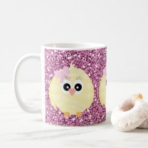 Mug Bébé Filles Fiches rose Parties scintillant