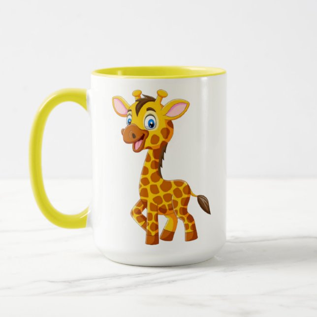 Mug Bébé girafe mignon souriant dessin animé-35280 (Gauche)