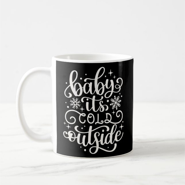 Mug Bébé Il fait froid dehors (Gauche)