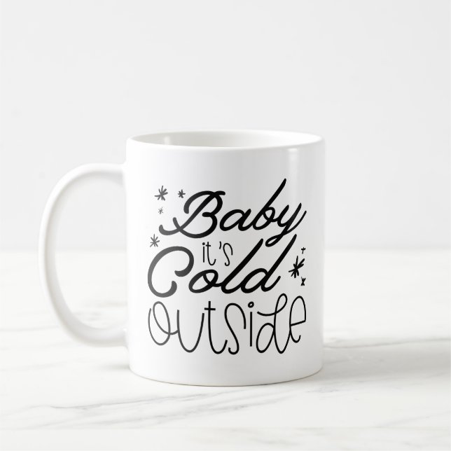 Mug Bébé Il fait froid dehors (Gauche)