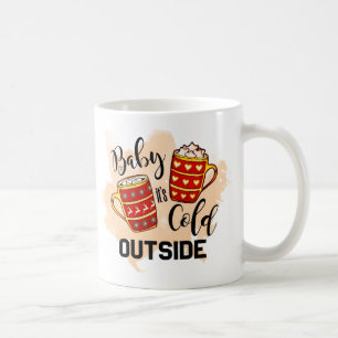 Mug Bébé, il fait froid dehors, illustration de Noël