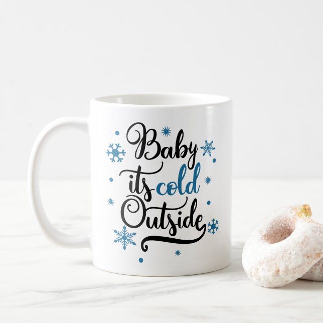 Mug Bébé Il fait froid dehors l'hiver (Avec donut)