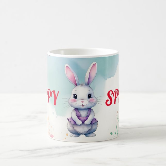 Mug Bébé lapin au printemps (Centre)