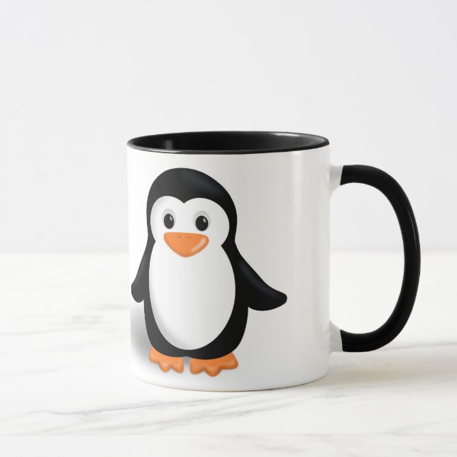 Mug Bébé manchot mignon (Droite)