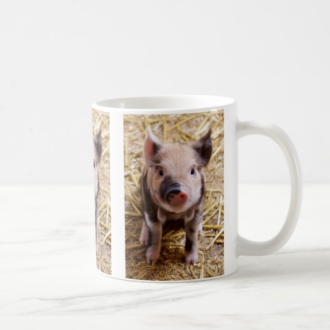 Mug Bébé mignon Animaux de la ferme des porcs Barnyard (Droite)