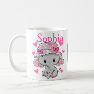 Mug Bébé mignon Eléphant fille