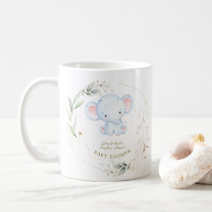 Mug Bébé mignon Eléphant Jungle Baby shower vert