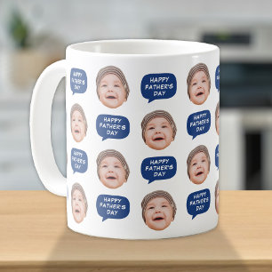 Mug Bébé mignon photo visage pour papa