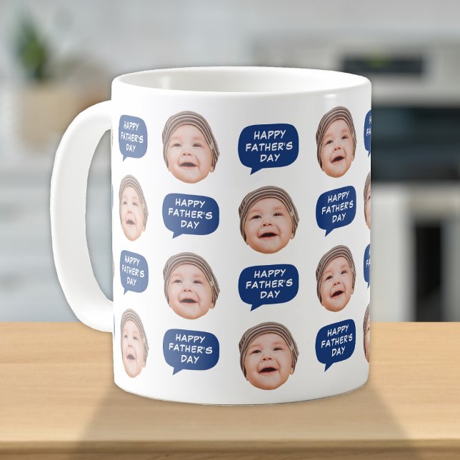 Mug Bébé mignon photo visage pour papa (Créateur téléchargé)