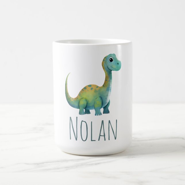 Mug Bébé mignon T-Rex Dinosaure Nom Toddler Cadeau (Centre)