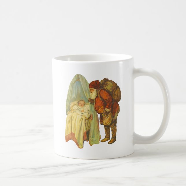 Mug Bébé Noël Clause de Noël Vintage (Droite)
