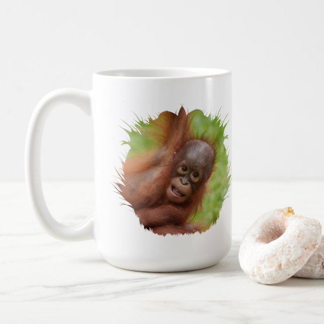 Mug Bébé Orangoutan Joy (Avec donut)
