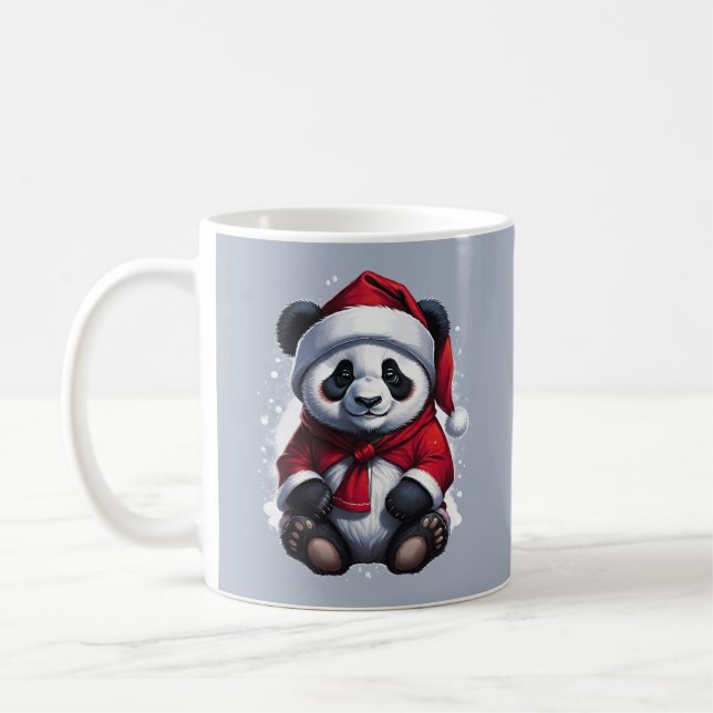 Mug Bébé Panda Père Noël | Noël (Gauche)