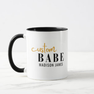 Mug Bébé Personnalisé Drôle Dire Nom Personnalisé
