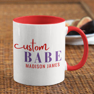 Mug Bébé Personnalisé Drôle Dire Nom Personnalisé