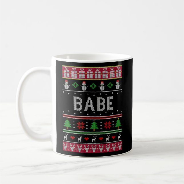 Mug Bébé Pour Noël De Mari Femme Couple Match (Gauche)