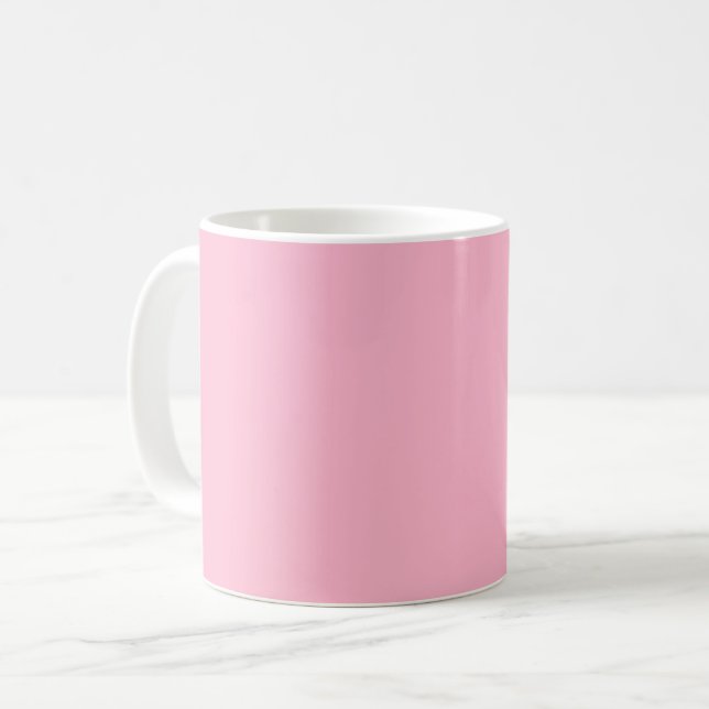 Mug Bébé rose (couleur solide)  (Devant gauche)