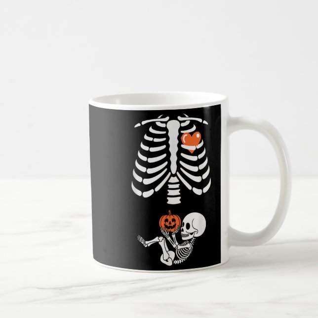 Mug Bébé squelette d'Halloween Cage thoracique Materni (Droite)