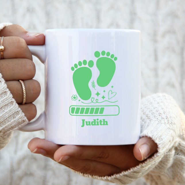 Mug Bébé Vert en Chargement (Créateur téléchargé)