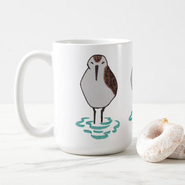 Mug Bécasseau côtier d'Oiseaux océaniques à main migno (Avec donut)