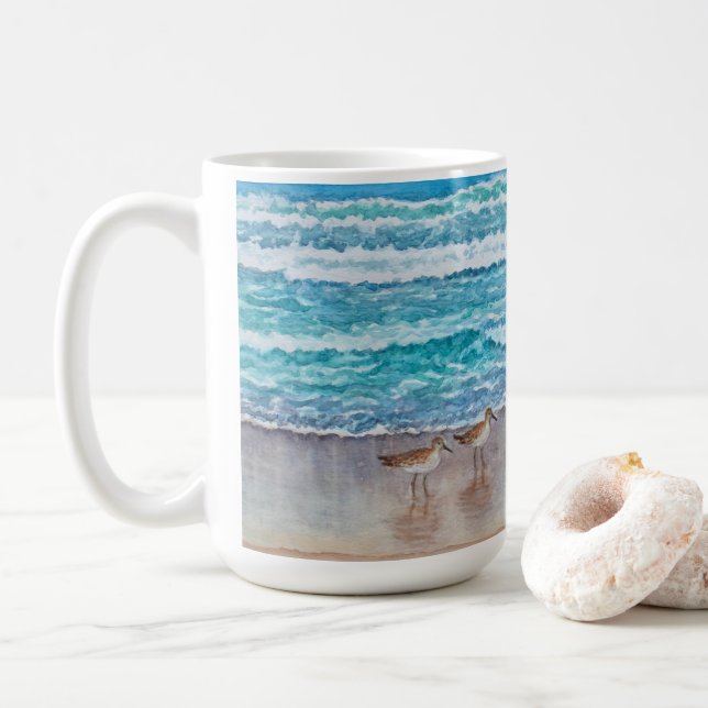 Mug Bécasseaux de la baie de Monterey (Avec donut)