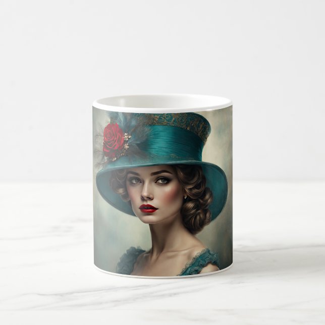 Mug Becca Une Jolie Dame Art Déco (Centre)