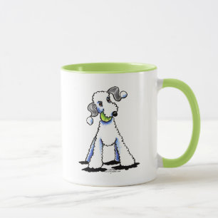 Mug Bedlington Terrier nous a laissés jouer