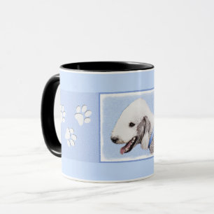Mug Bedlington Terrier Peinture - Art Chien original