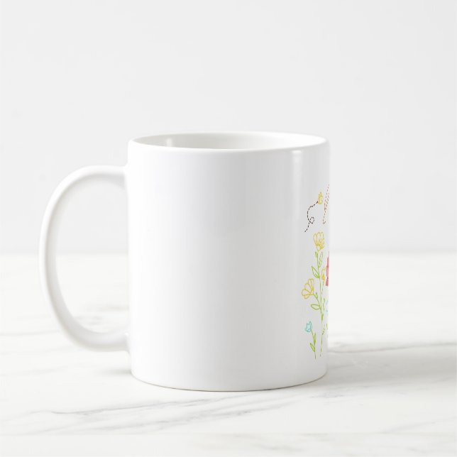 Mug Bee bleu  (Gauche)