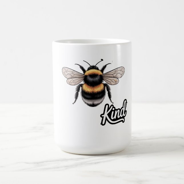 Mug Bee Kind Cute Bumblebee Illustration - Inspiration (Centre)