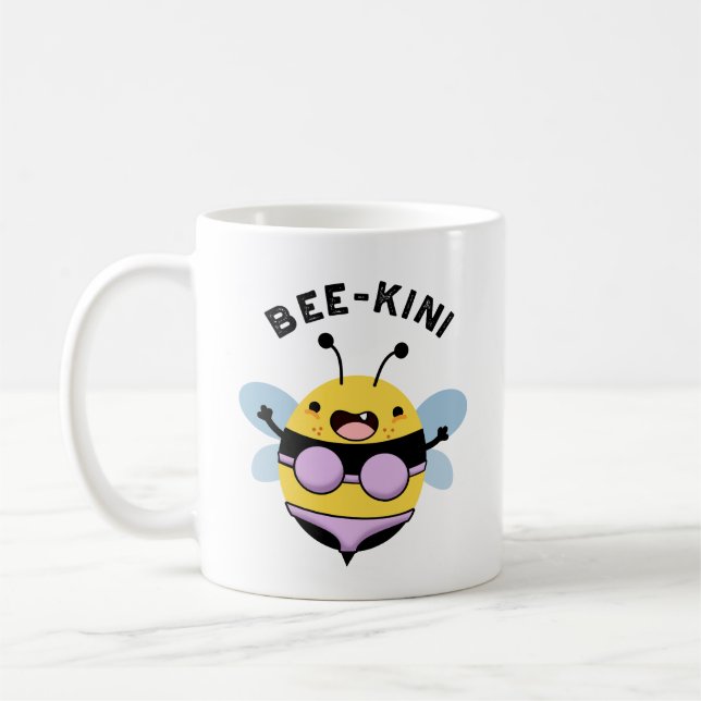 Mug Bee-kini Funny Bee Puns (Gauche)