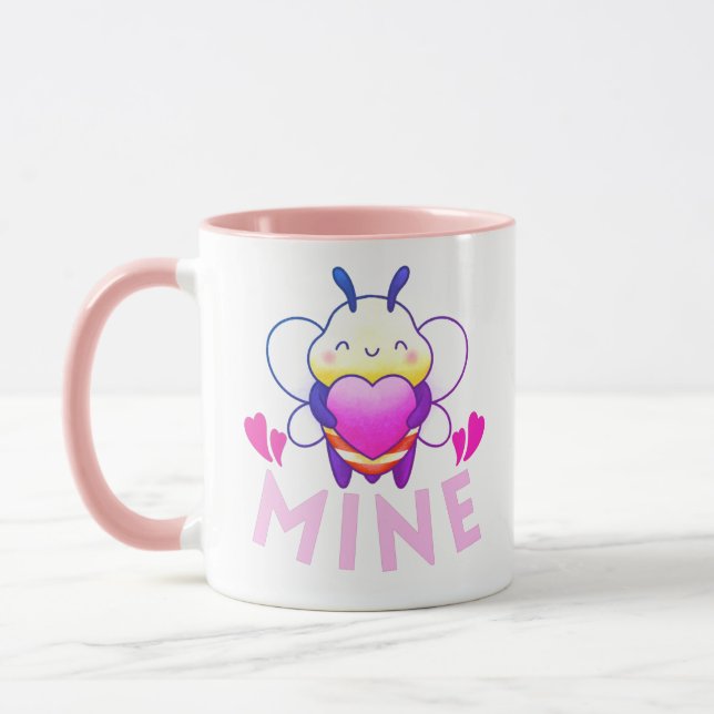 MUG BEE MINE - BE MINE FUNNY VALENTINE DAME (Gauche)