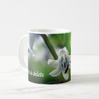 Mug Bee On Bluebell Flower Personalized