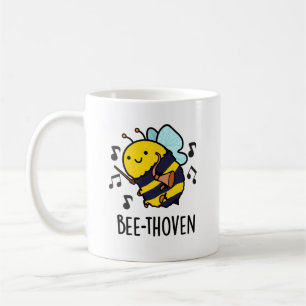 Mug Bee-thoven Funny Music Bee Pun