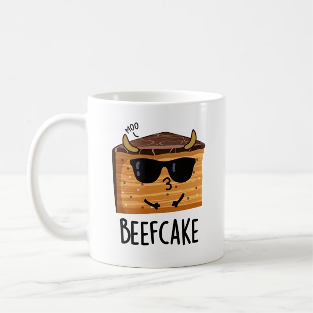 Mug Beefcake Funny Cake Pun (Gauche)
